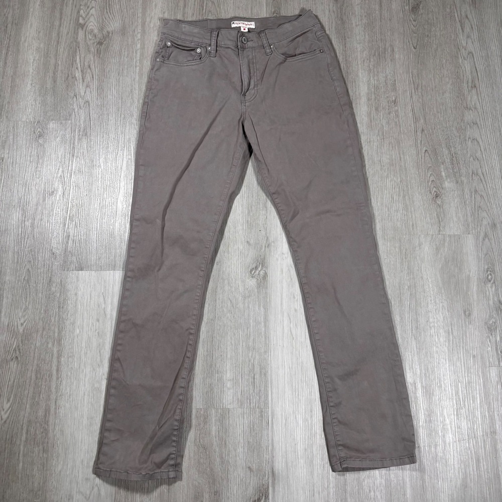 Lucky Brand 410 Athletic Straight Mens‎ Pants Gray Chino Denim Jeans 30x32